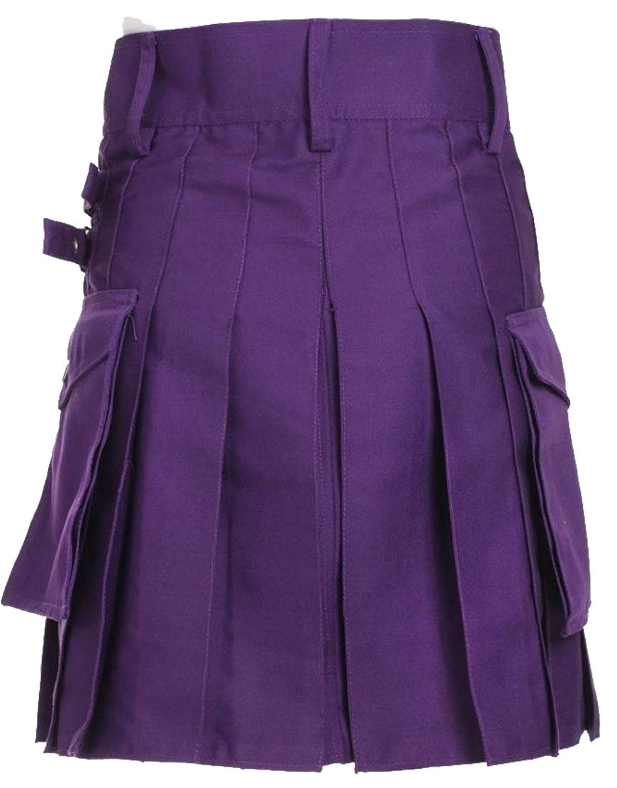 Purple Utility Kilt For Men and Women