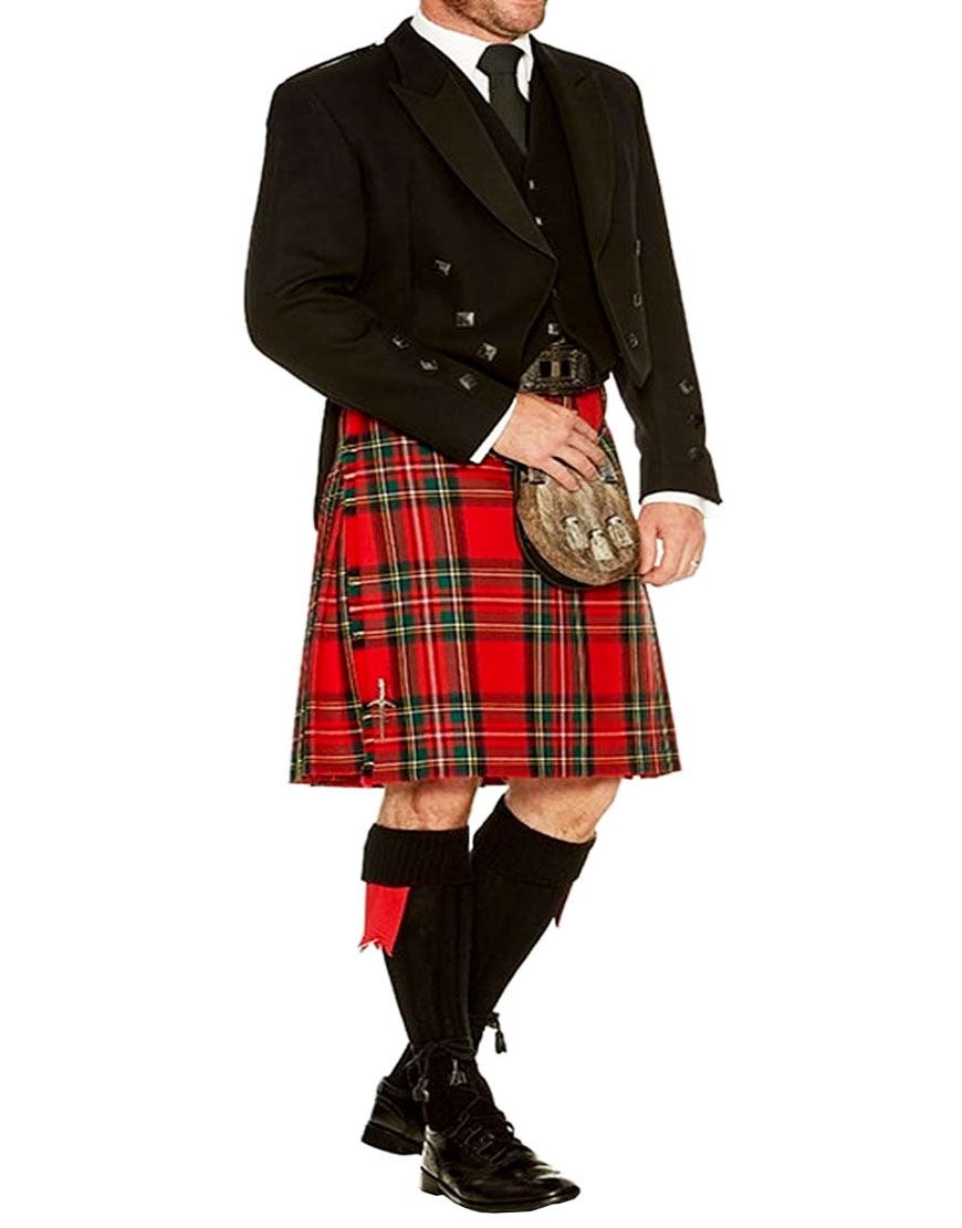 Prince Charlie Royal Stewart Kilt Outfit - Classic Formal Dress for Weddings and Other Special Events