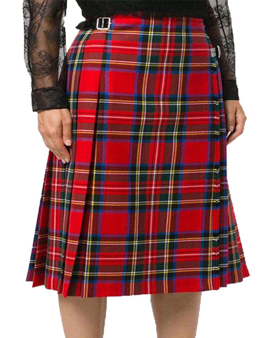 Royal Stewart Mini Kilted Skirt For Women