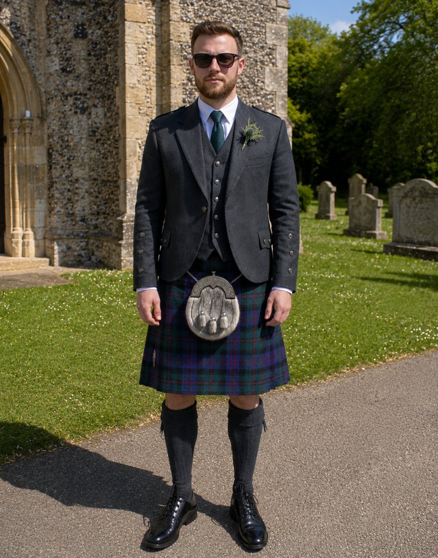 Scottish Donavan Tartan Kilt for Men