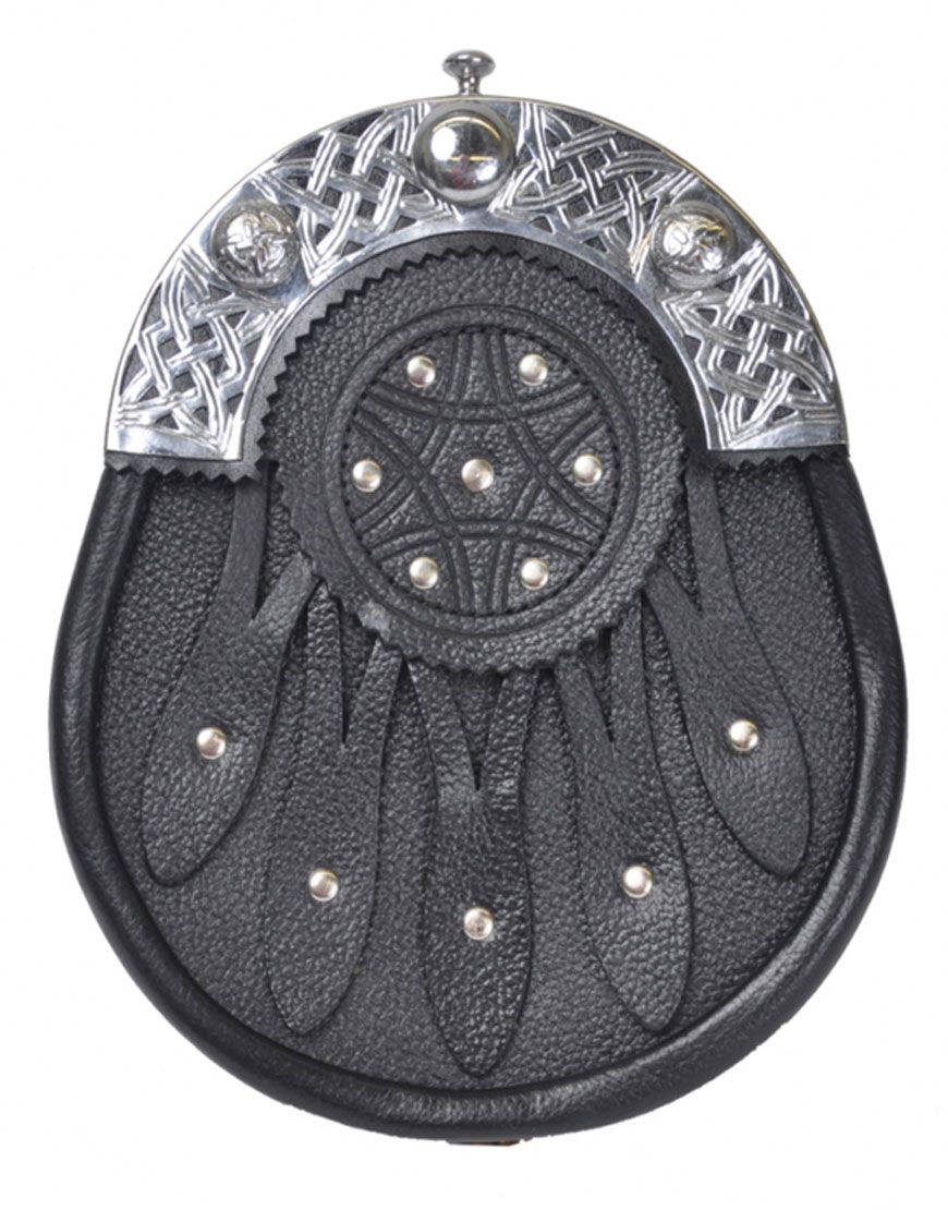 Silver Studded Dress Sporran
