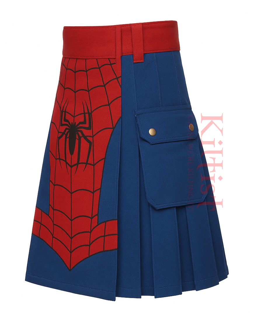 Spiderman Themed Kilt for Comic-Cons & Halloween | Kiltist