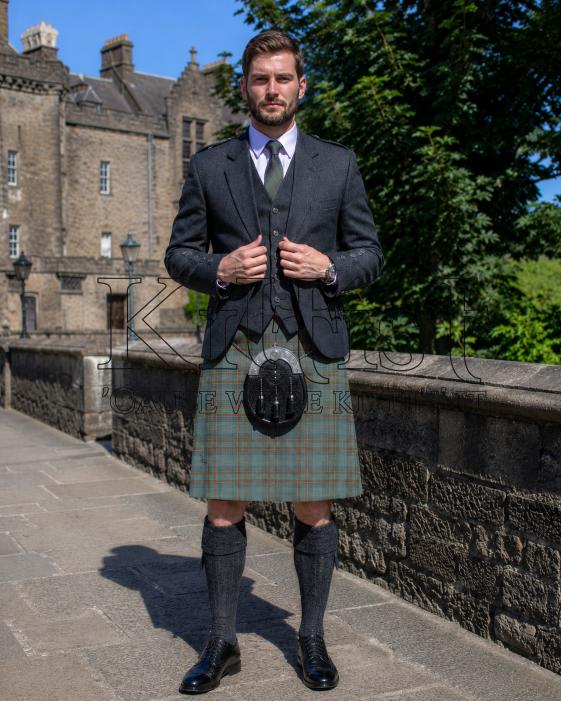 Glen Sage Tartan Kilt for Men