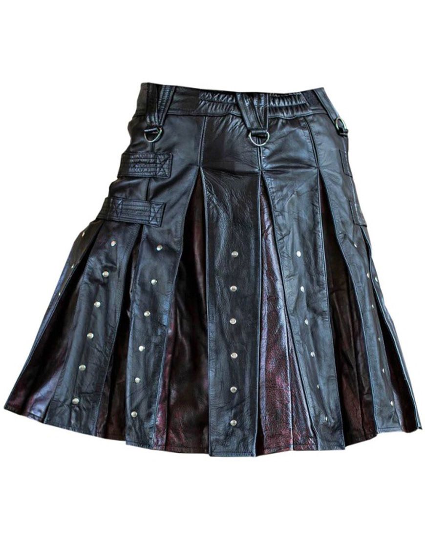 Steampunk Leather Kilt	