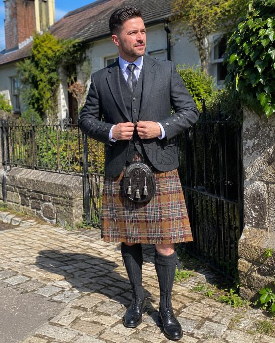 Golden Heather Estate Tartan Men’s Kilt