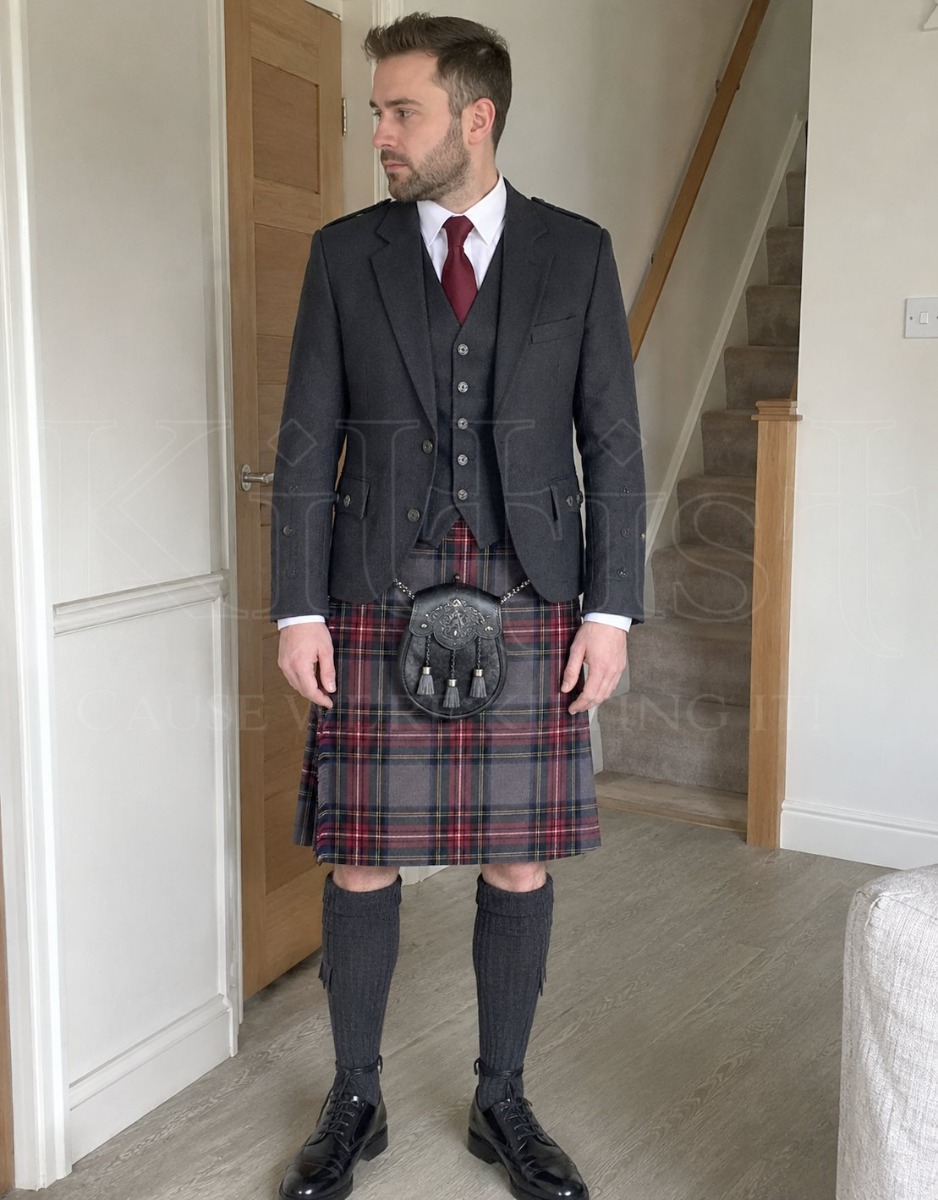 Grey Stewart mens kilt