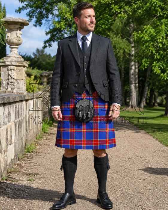 Tartan Royal Heritage Blue Kilt for Men