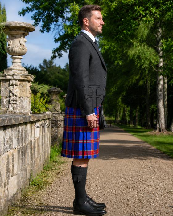 Heritage Royal Blue Tartan Kilt for Men
