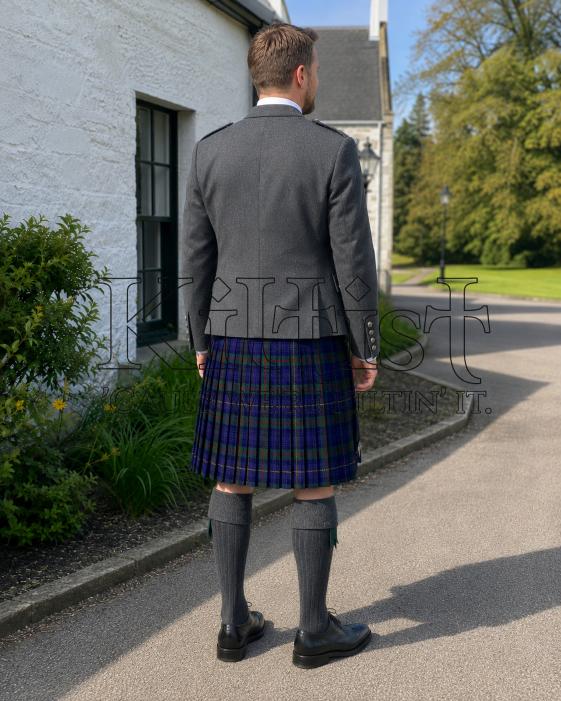 Indigo Tartan Royal Kilt for Men