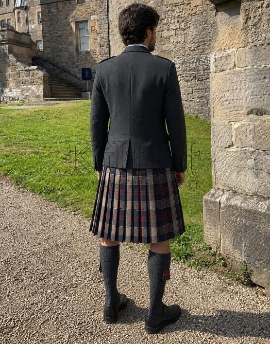 Men’s Kilt in Midnight Heather Tartan