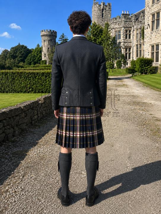 Men’s Kilt in Royal Navy Estate Tartan