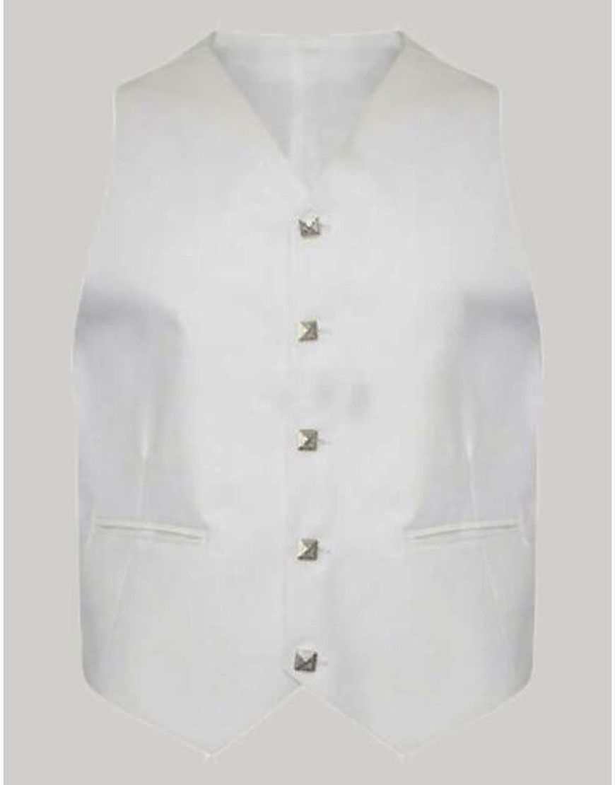White Argyll Jacket And Vest - Made To Measure
