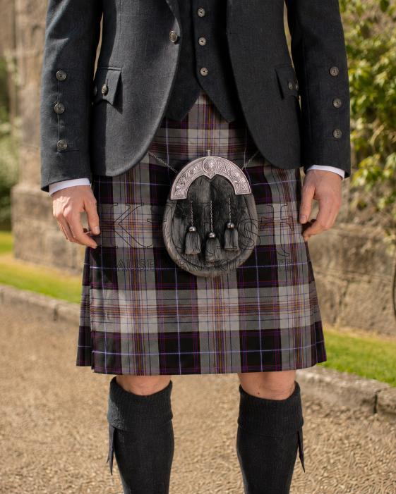 Grey Pride of Scotland Men’s Tartan Kilt