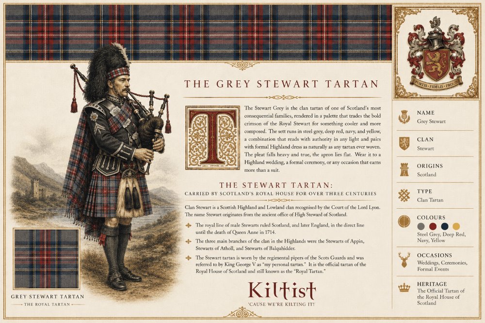 Grey Stewart Tartan Grey Stewart Tartan
